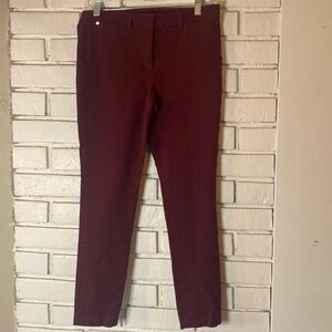 WHBM the skinny ankle wine colored pants